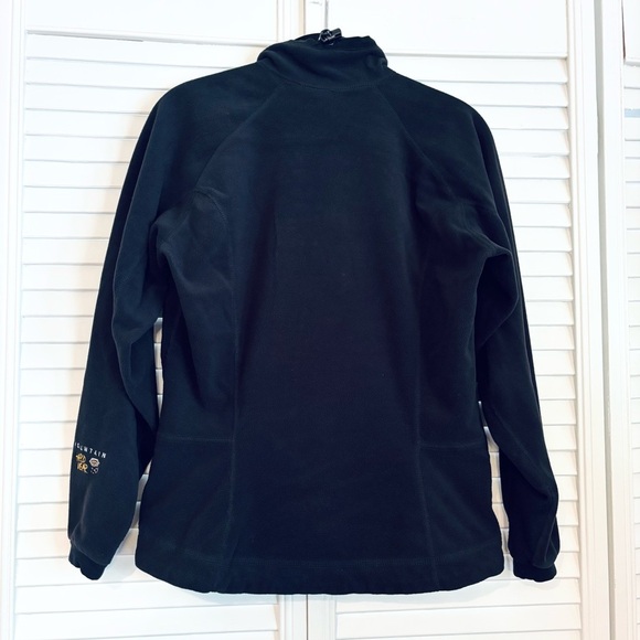 Mountain Hardwear Black Fleece Zip Front Jacket Coat Size 6 - Picture 2 of 6